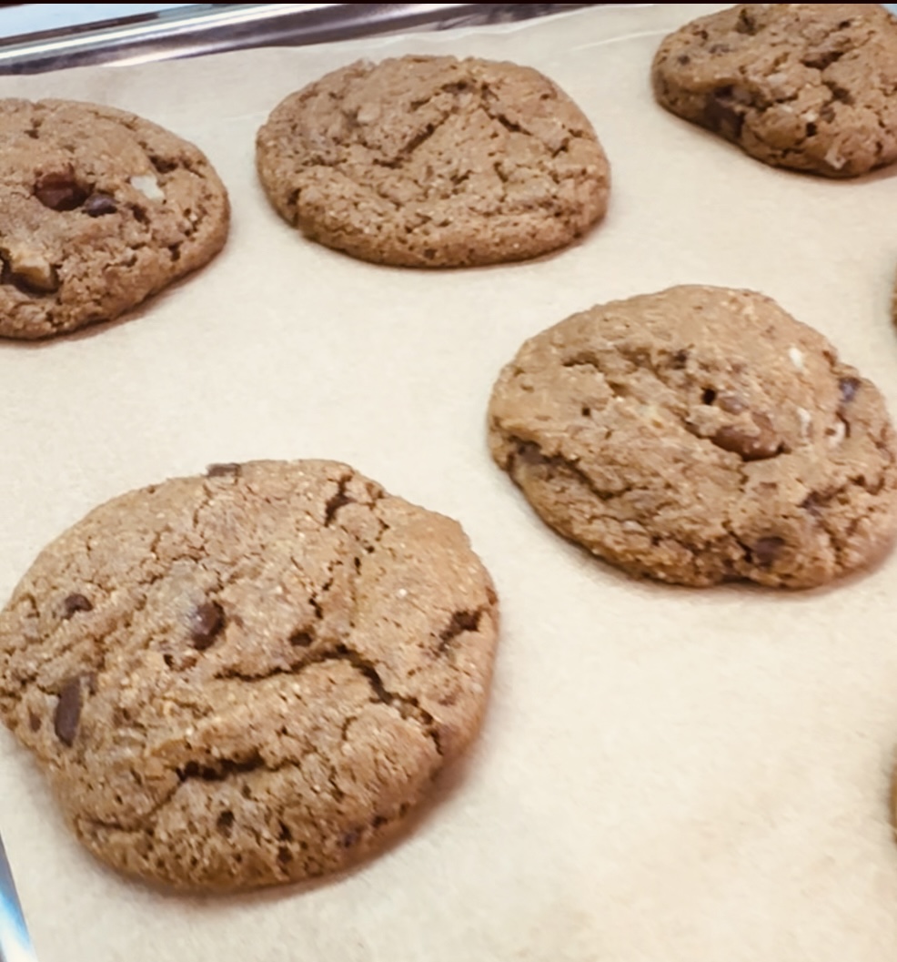 Barley, Pecan, Chocolate Chip Cookies