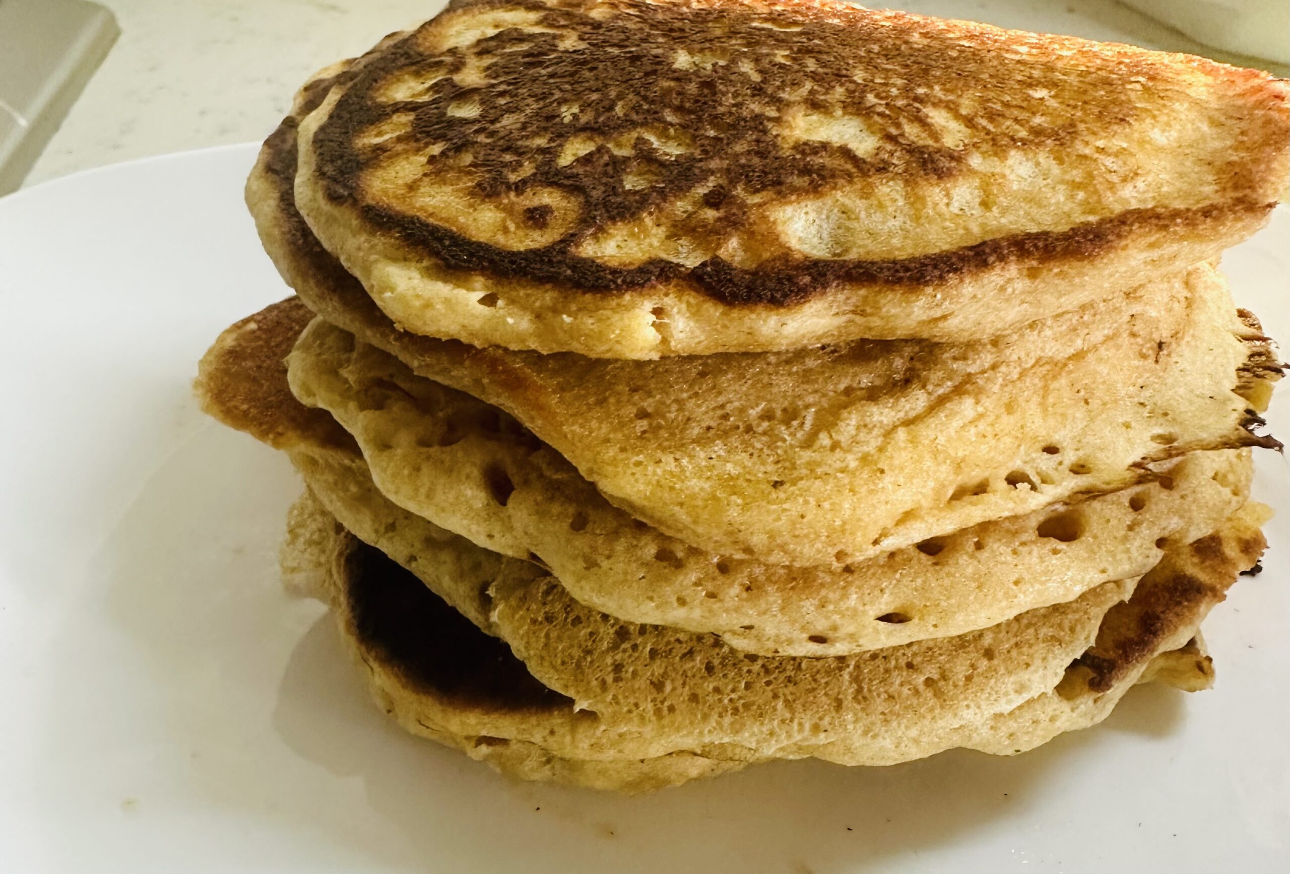 Pancakes made with fresh milled flour