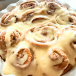 Cinnamon Rolls baked and iced