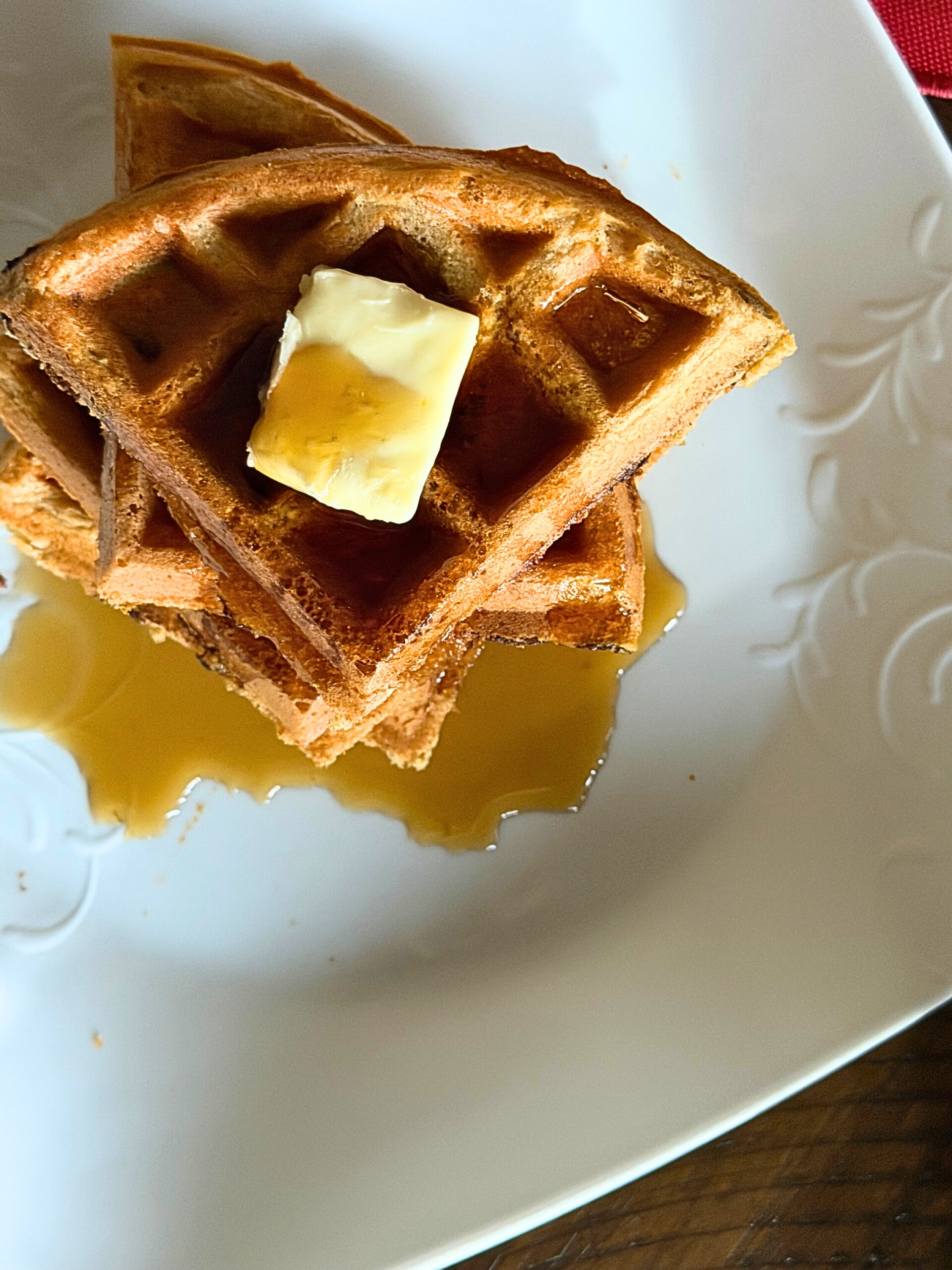 Waffles made with fresh milled flour