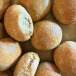 Fluffy white whole wheat dinner rolls