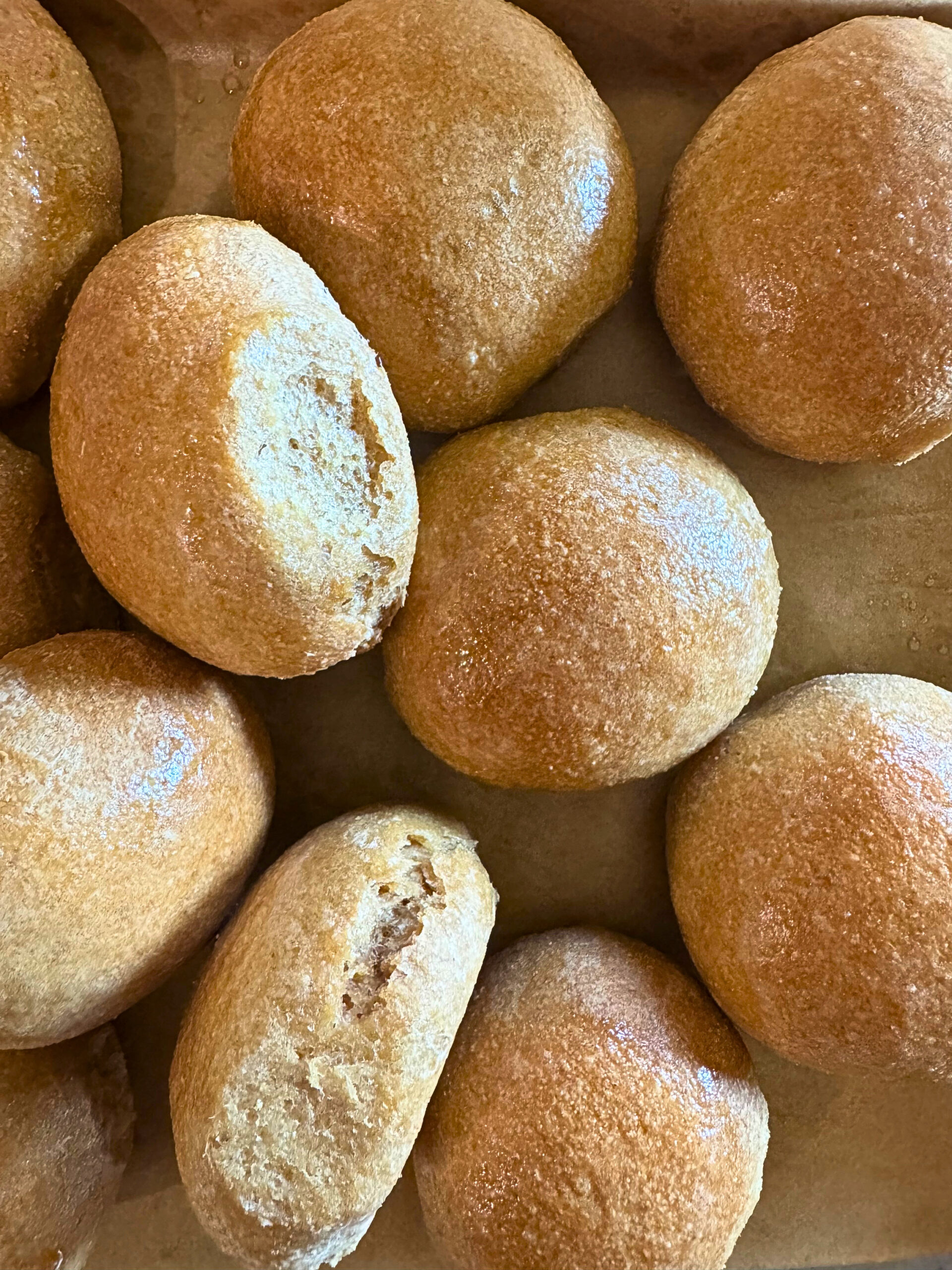 Fluffy White-Whole Wheat Dinner Rolls