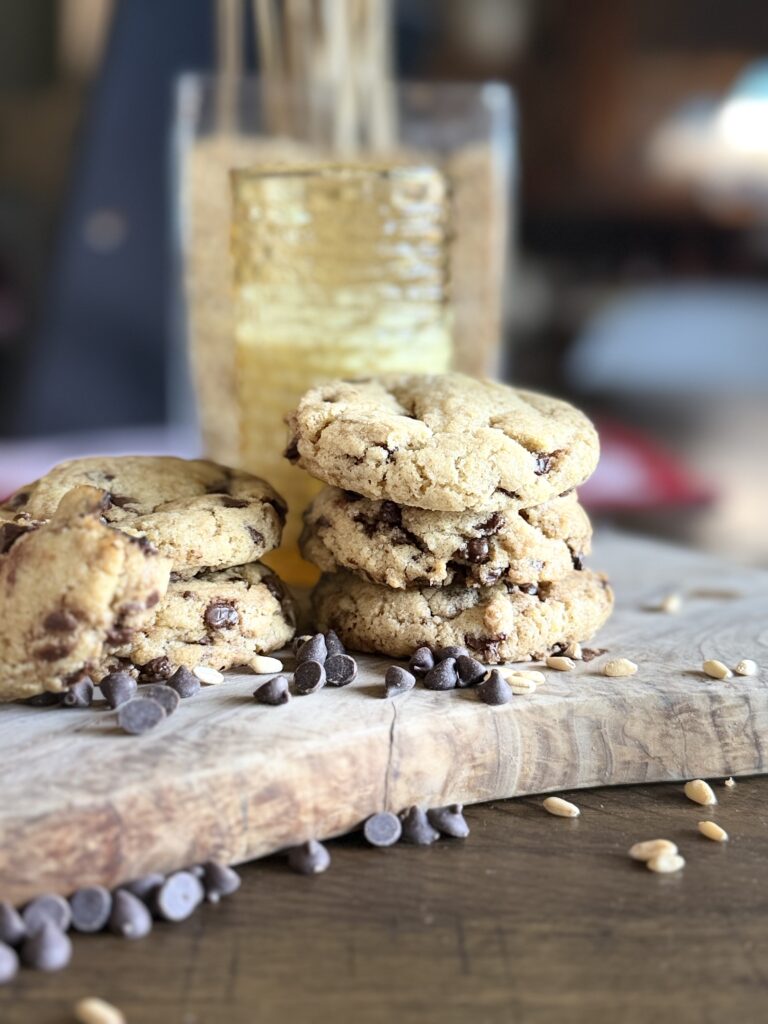 Chocolate chip cookies made with fresh milled flour