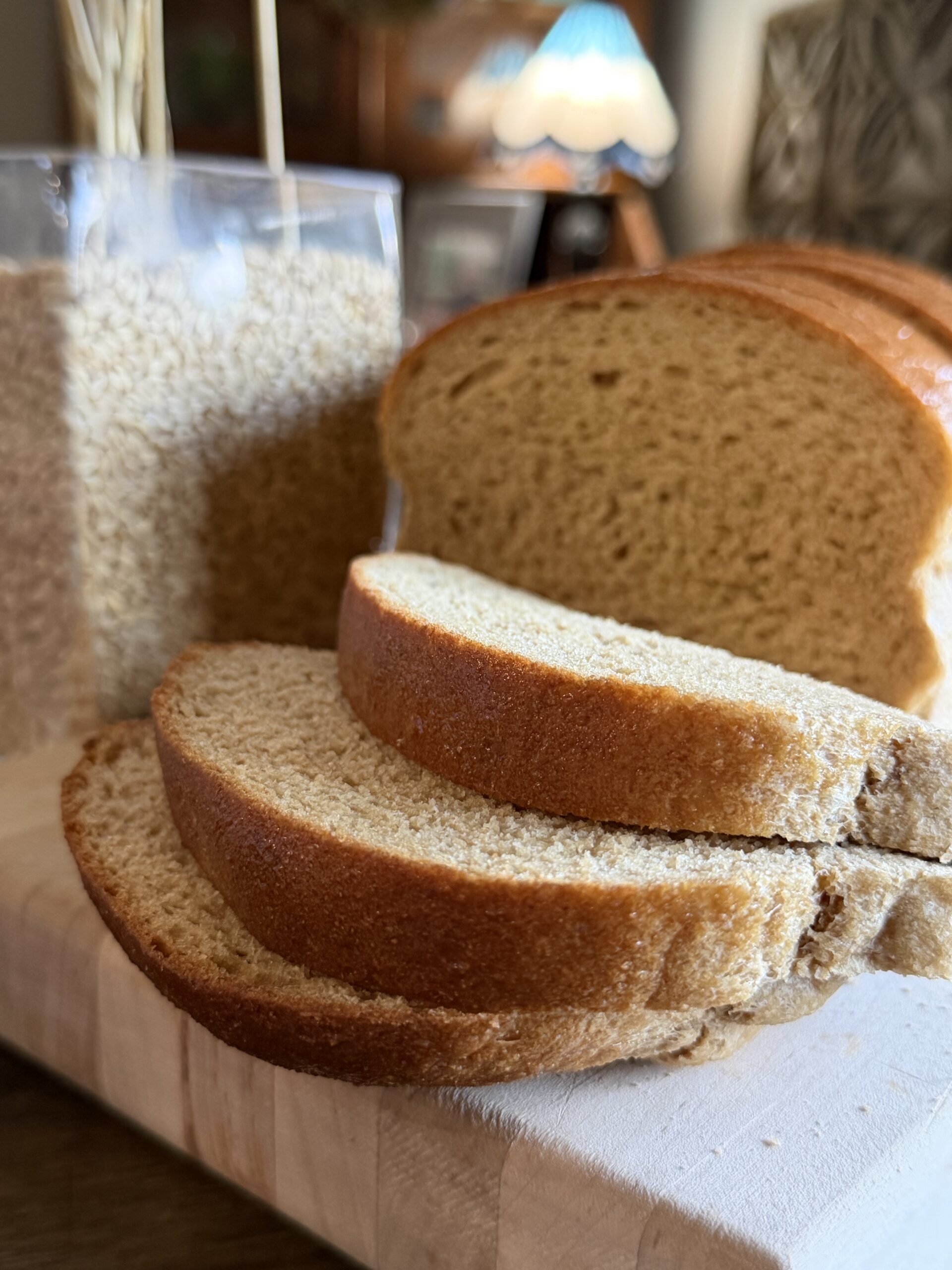 Fresh Milled bread fanned out